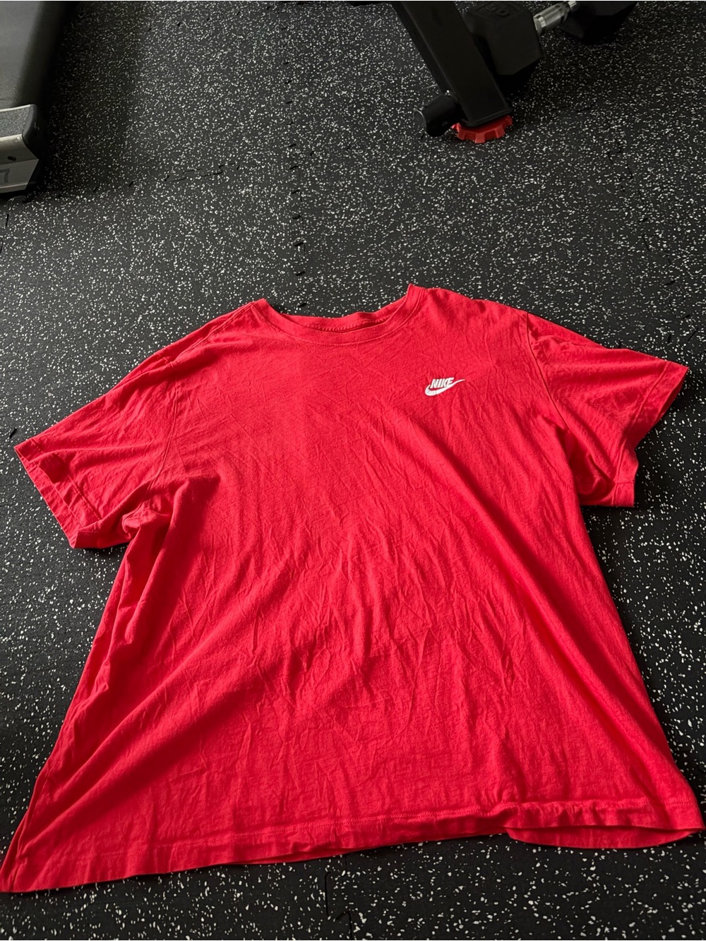 Nike Red Short-Sleeve Logo Tee